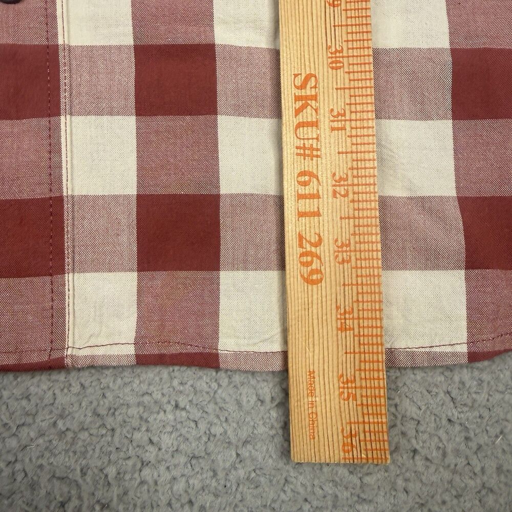Carhartt Shirt Mens 2XL Tall Red Plaid Loose Fit Midweight Short Sleeve 106140 - Picture 11 of 12